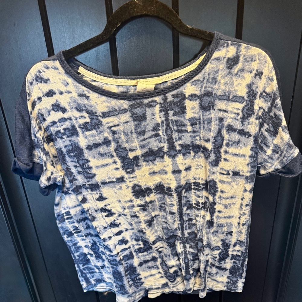 Blue Tie-Dye Women's Top
